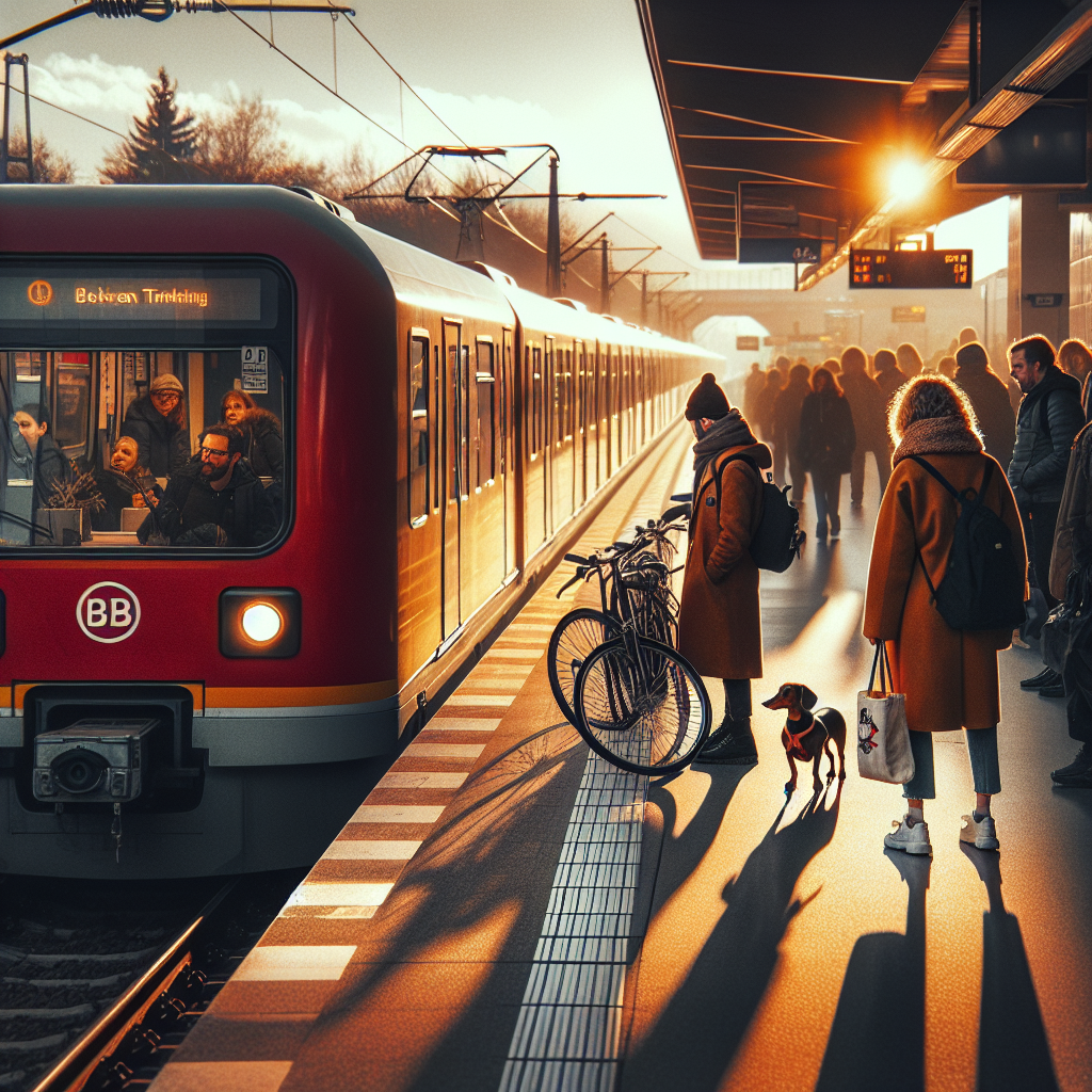 Alltag in Deutschland: Mobilität mit Pendlern, Radfahrern und Reisenden, kleine überraschende Begegnungen